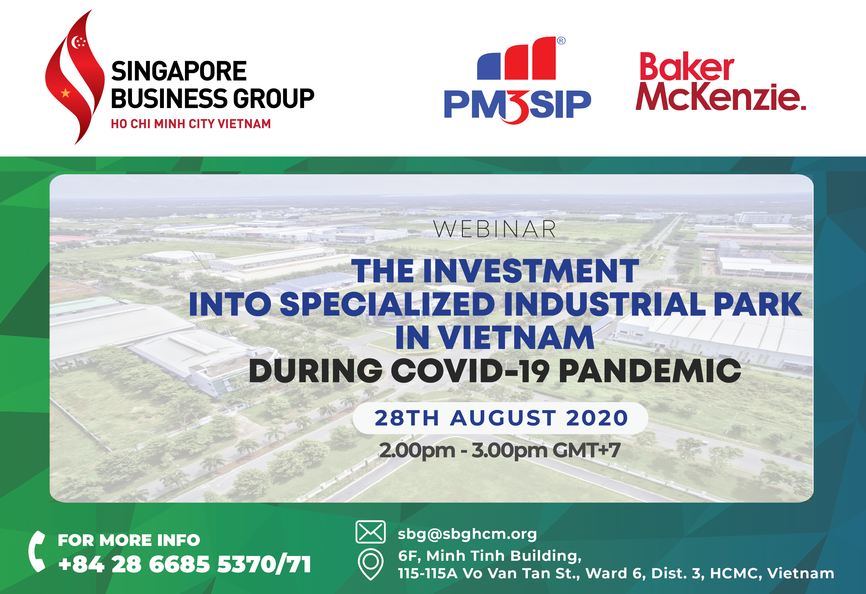 WEBINAR: The Investment Into Specialized Industrial Park In Vietnam During COVID-19 Pandemic