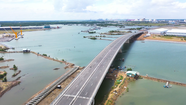 PHUOC HOA – CAI MEP ROAD, CONNECTING CAI MEP – THI VAI  AND PHU MY 3 SIP HAS BEEN COMPLETED!