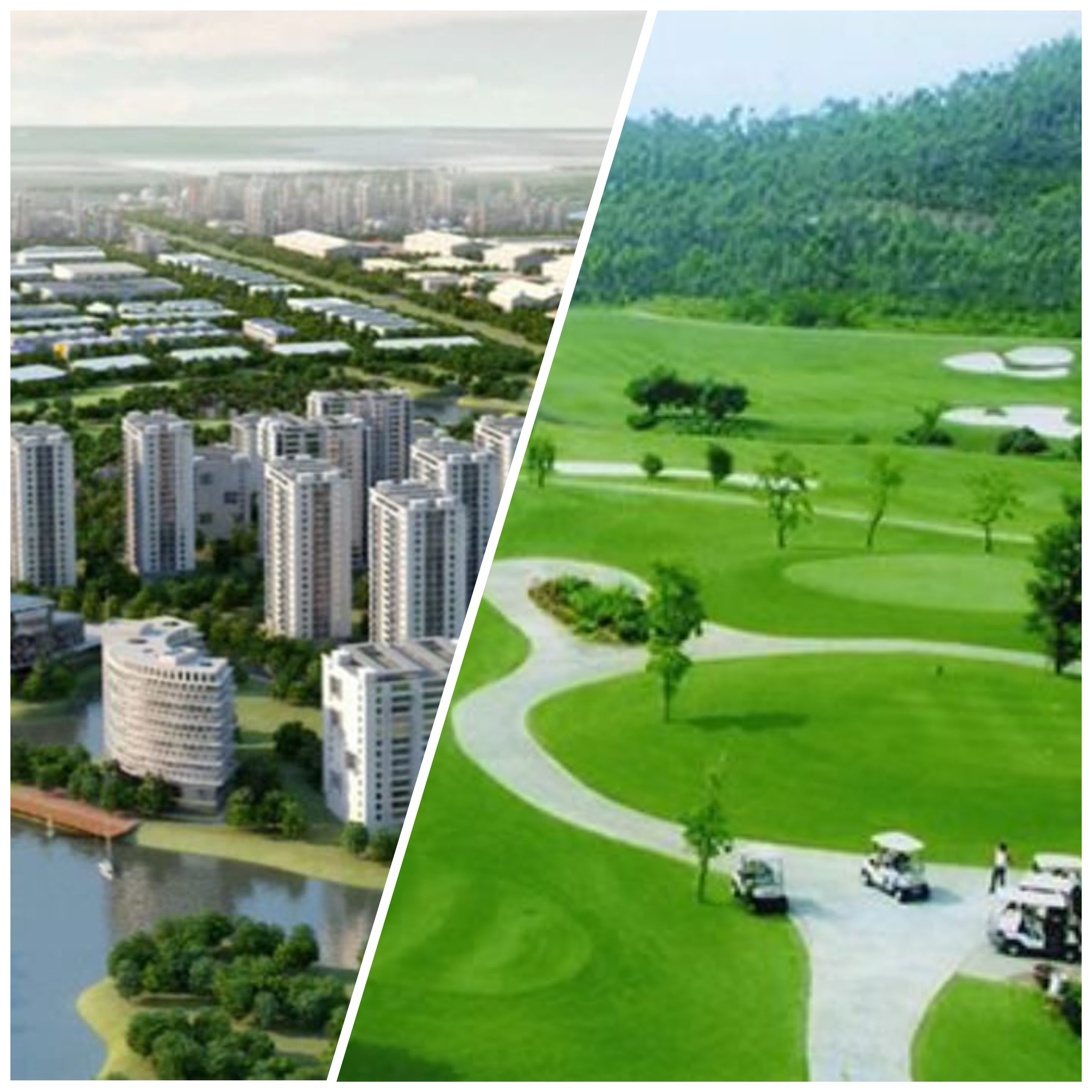 Khu phức hợp dân cư, villa / Sân golf