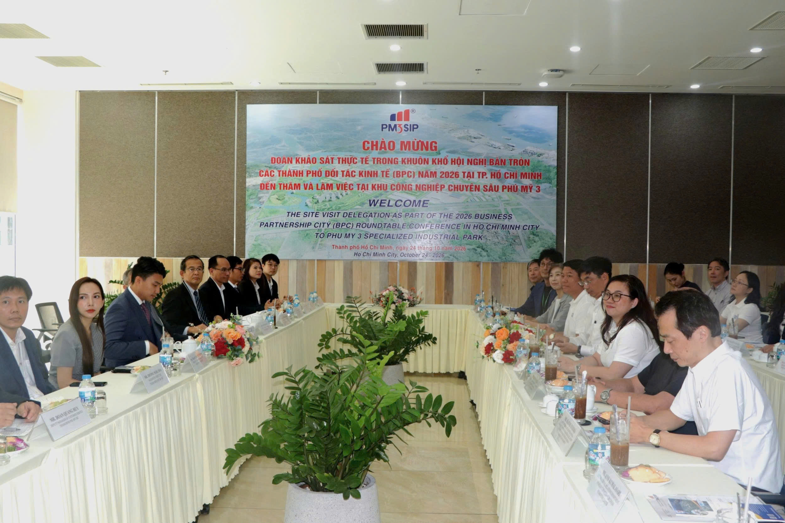 Đoàn đại biểu BPC 2026 khảo sát hạ tầng và môi trường đầu tư tại KCNCS Phú Mỹ 3