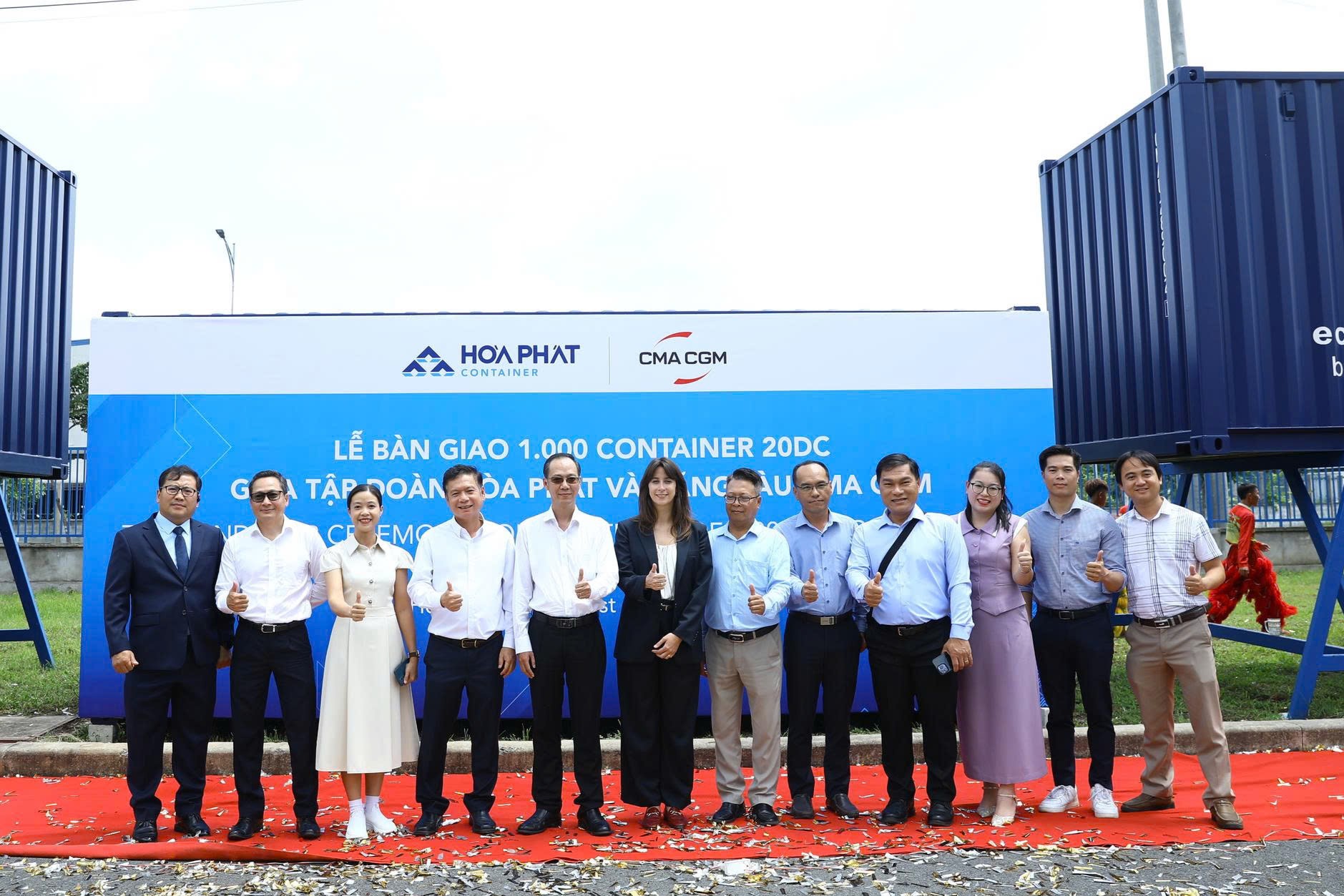 PM3 KEY PERSONNEL ATTENDED THE HANDOVER CEREMONY BETWEEN HOA PHAT CONTAINER AND CMA CGM