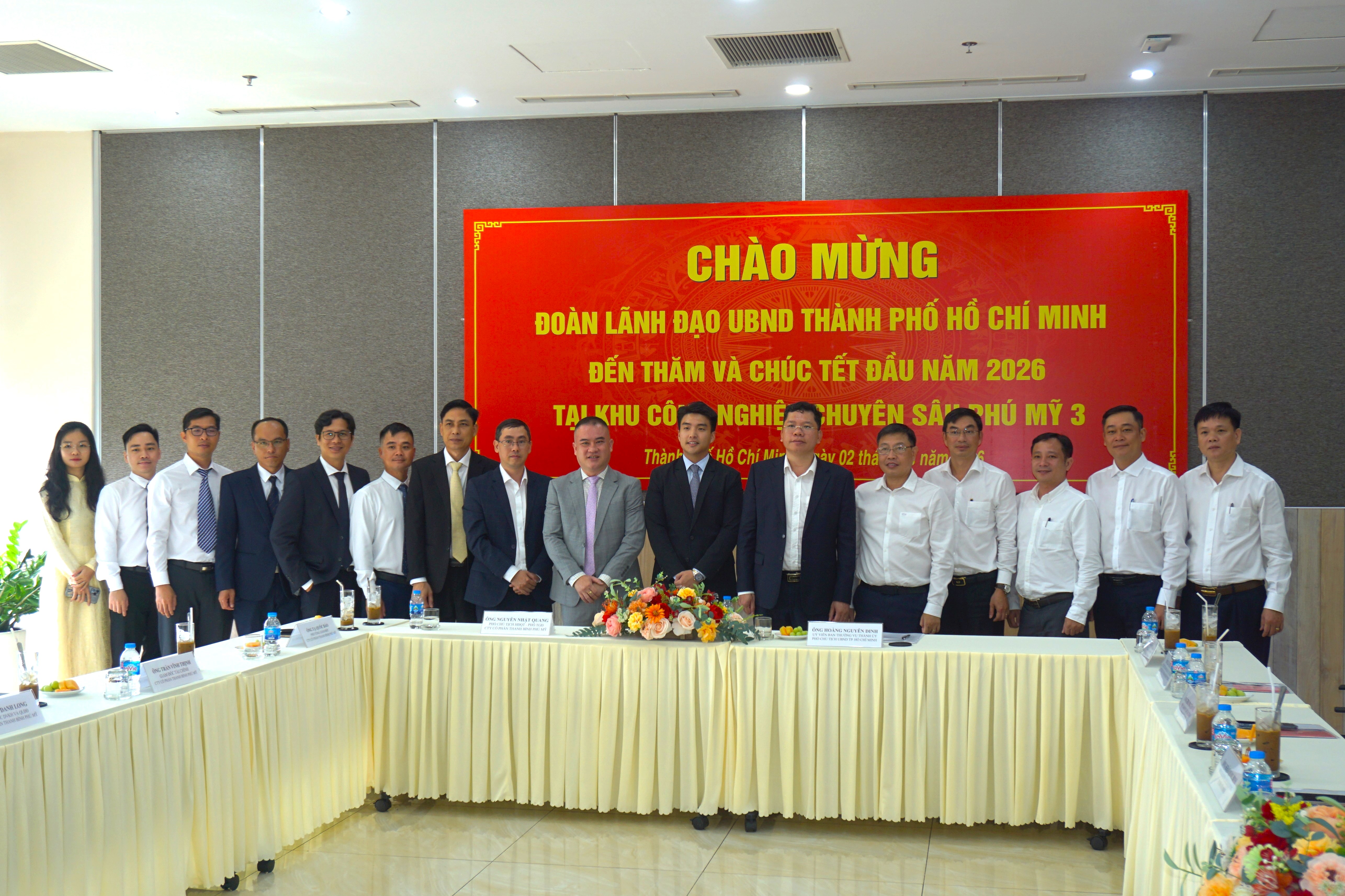 Ủy Ban Nhân Dân Thành phố Hồ Chí Minh đến thăm và chúc Tết KCNCS Phú Mỹ 3 nhân dịp Tết Nguyên đán Bính Ngọ 2026