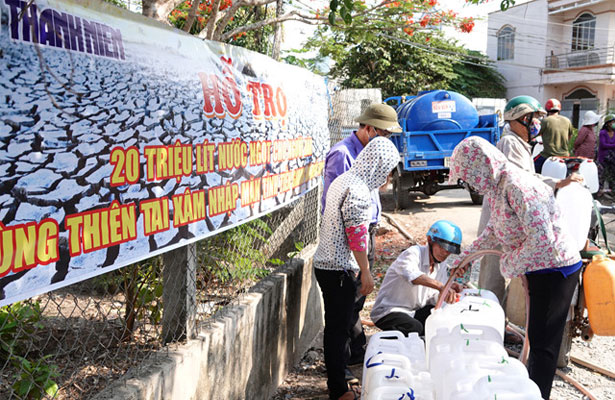 20 triệu lít nước ngọt cho người dân vùng hạn mặn Tiền Giang, Bến Tre