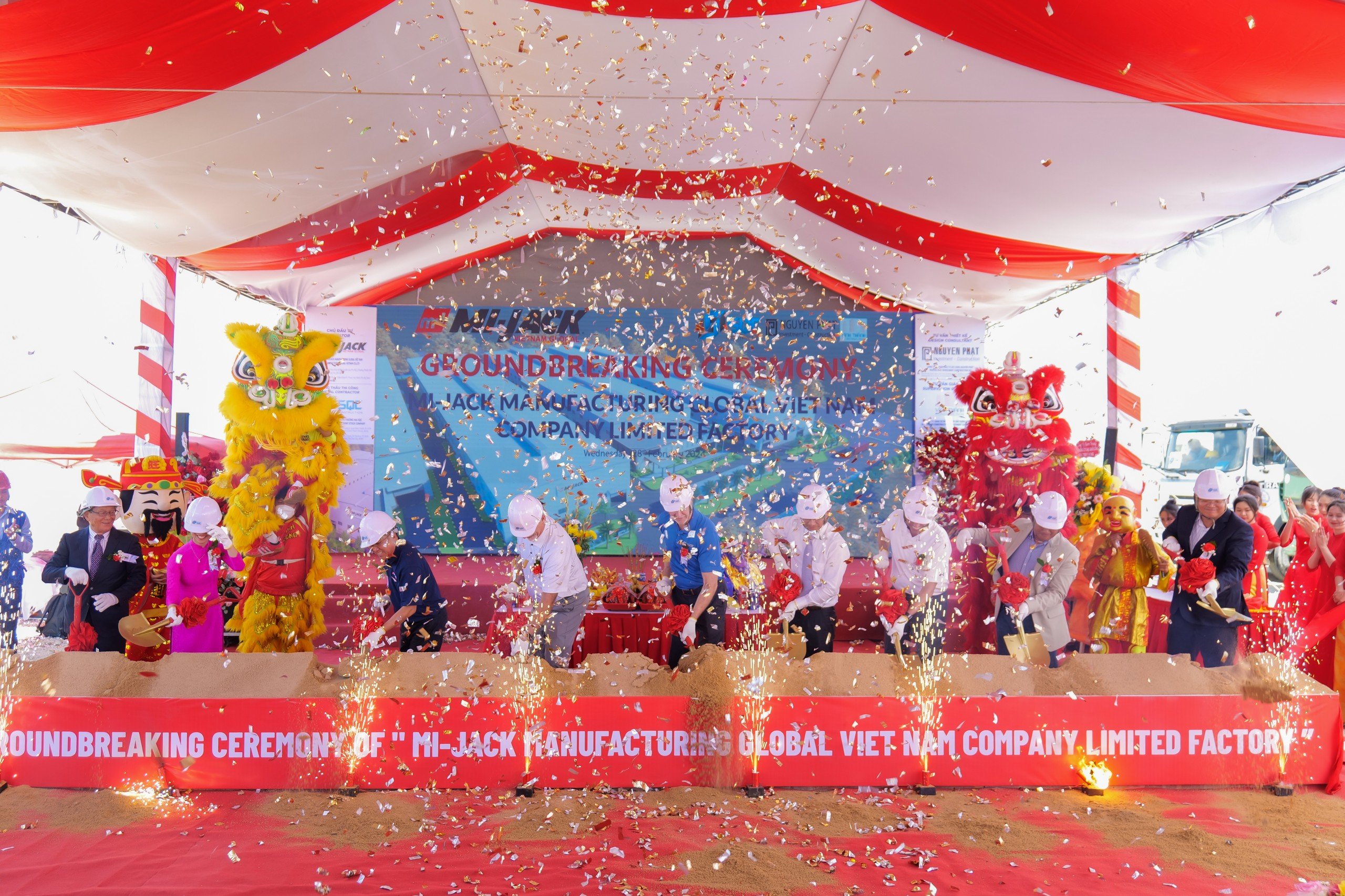 GROUNDBREAKING CEREMONY OF MI-JACK MANUFACTURING GLOBAL VIETNAM CO.,LTD
