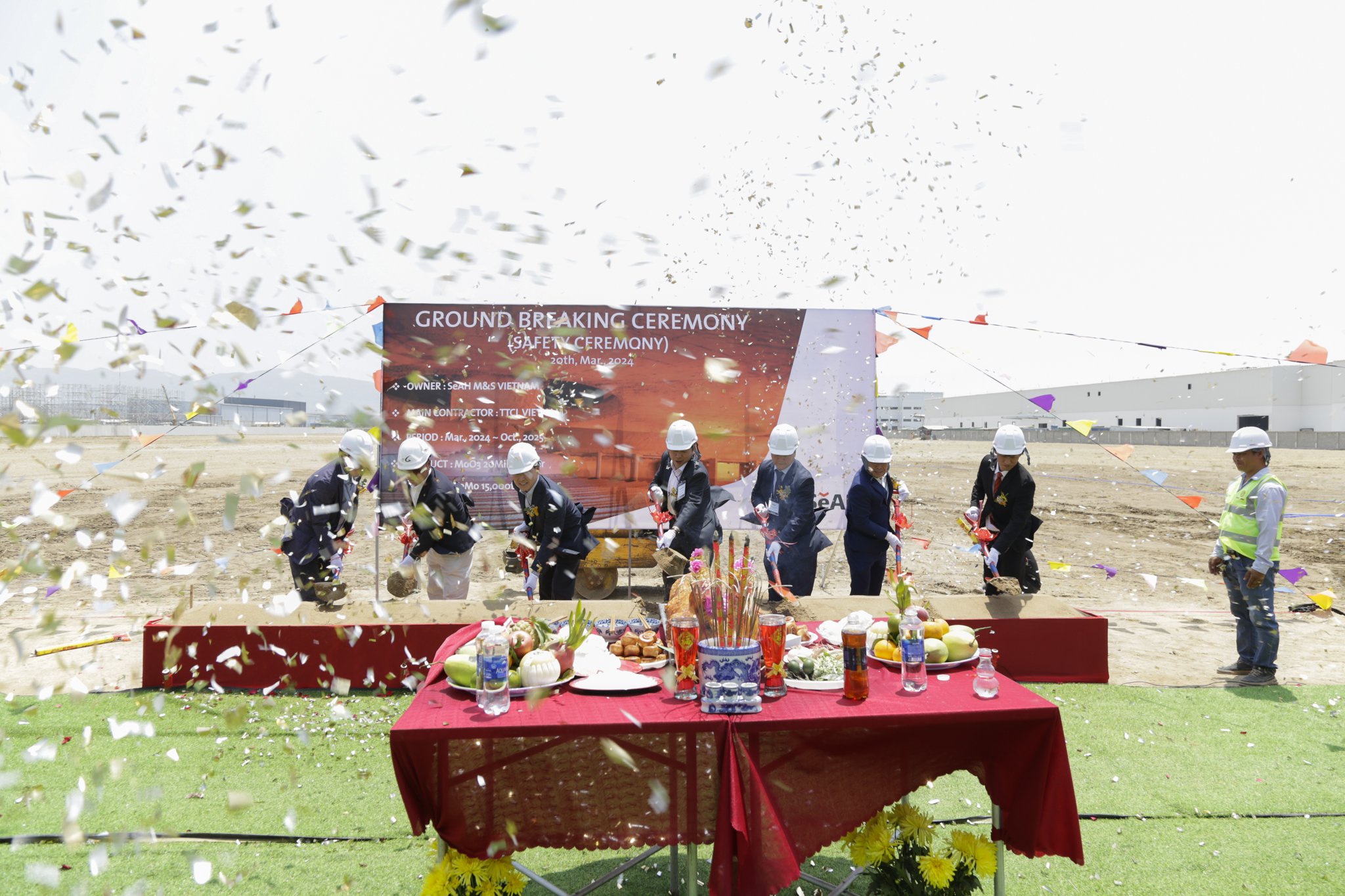 GROUNDBREAKING CEREMONY FOR SEAH M&S VIETNAM PROJECT